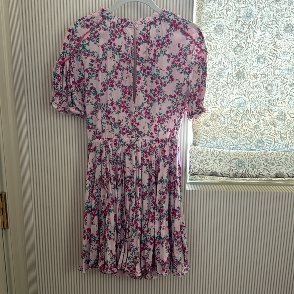 Poupette St. Barth light pink floral dress, small - Picture 6 of 11